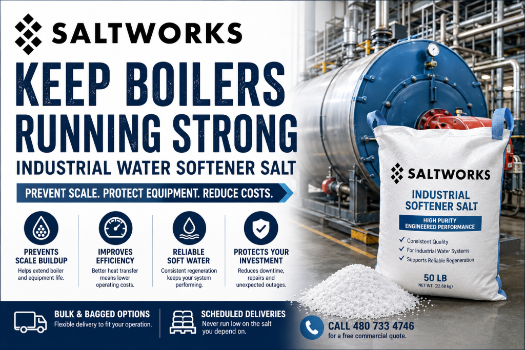 Industrial Water Softener Salt for Arizona Boilers